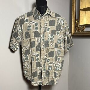 Bugle Boy VINTAGE Medium Camp Button Down Shirt